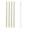 Набор из 4 соломинок из бамбука и щеточки Colour, TYPHOON