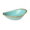 Соусник овальный 7х11 см фарфор цвет бирюзовый Seasons, Porland