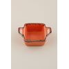 Соусник квадратный с 2-мя ручками 7х10 см h 4.2 см фарфор цвет оранжевый Seasons, Porland