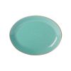 Блюдо овальное 36х27 см фарфор цвет бирюзовый Seasons, Porland