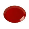 Блюдо овальное 36х27 см фарфор цвет красный Seasons, Porland