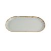 Блюдо овальное 30х15 см фарфор цвет серый Seasons, Porland
