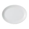 Тарелка овальная без рима 18 CM, Белый                   , Porland