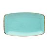 Тарелка прямоугольная 31*18 см фарфор цвет бирюзовый Seasons, Porland