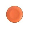 Тарелка 30 см безбортовая фарфор цвет оранжевый Seasons, Porland