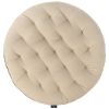 Подушка на стул круглая из хлопка бежевого цвета из коллекции Essential, 40 см, Tkano