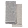 Набор из двух вафельных полотенец с контрастным кантом из коллекции Essential, 50х70 см, Tkano
