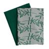 Набор муслиновых кухонных полотенец с графичным принтом Папоротник Russian North, 50х70 см, Tkano