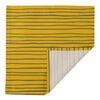 Салфетка сервировочная из хлопка горчичного цвета с принтом Полоски из коллекции Prairie, 45х45 см, Tkano