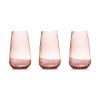 Набор из 6-ти стаканов, 14 см, 570 мл, цвет розовый, Opium, Le Stelle
