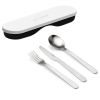 Набор столовых приборов в футляре On The Go, белый, 3 шт., Guzzini