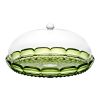 Блюдо сервировочное с крышкой Vanity, 30 см, зеленое, Guzzini