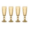 Набор из 4-х бокалов для шампанского, 150 мл, цвет янтарный, Dubai, WD Lifestyle