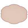 Салфетка подстановочная овальная Flowers, 48,8х36 см, розовая, Guzzini