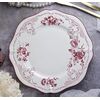 Тарелка мелкая d 21 см, h 2 см, фарфор, Red Rose, Casa di fortuna