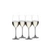 Набор из 4-х бокалов для шампанского, Vivino, объем: 260 мл, h=217 мм, d=66 мм, бессвинцовый хрусталь, 103744, Nachtmann