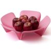 Ваза для фруктов Flower розовая, Qualy