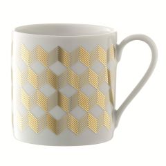 Кружка Signature, Chevron, 340 мл, золото, LSA International