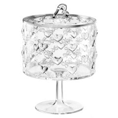 Конфетница на ножке Love, ?15,7х22 см, акрил, Guzzini