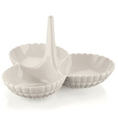 Менажница Tiffany, ?36 см, молочно-белая, Guzzini