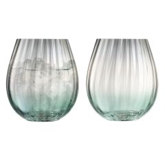 Набор низких стаканов Dusk, 425 мл, зелено-серый, 2 шт., LSA International