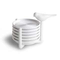 Набор подставок под чашки Sparrow, белый, Qualy