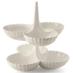 Набор менажниц Tiffany, молочно-белый, Guzzini