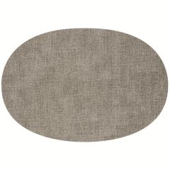 Салфетка подстановочная овальная двухсторонняя Fabric, серая, Guzzini