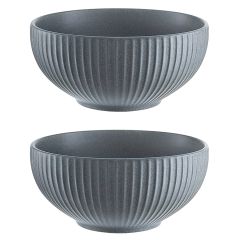 Набор салатников Soft Ripples, ?15 см, серые, 2 шт., Liberty Jones