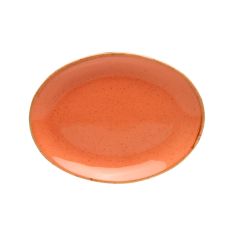 Блюдо овальное 18х14 см фарфор цвет оранжевый Seasons, Porland