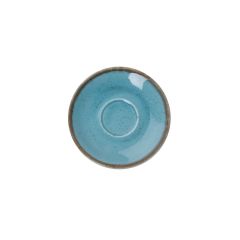 Блюдце для кофейной чашки 12 см фарфор цвет бирюзовый Seasons, Porland