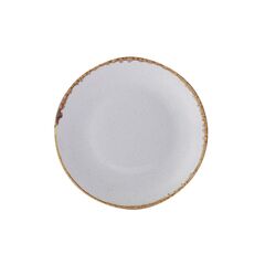 Тарелка 30 см безбортовая фарфор цвет серый Seasons, Porland