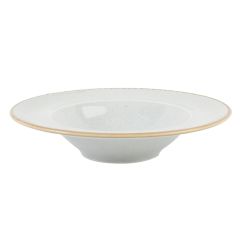 Тарелка глубокая 30 см с полями фарфор цвет серый Seasons, Porland