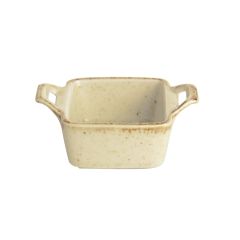 Соусник квадратный с 2-мя ручками 7х10 см h 4.2 см фарфор цвет желтый Seasons, Porland