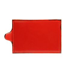 Блюдо для сыра 21х35 см фарфор цвет красный Seasons, Porland