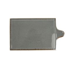 Блюдо для сыра 21х35 см фарфор цвет темно-серый Seasons, Porland