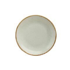 Тарелка 28 см безбортовая фарфор цвет серый Seasons, Porland
