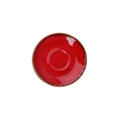 Блюдце для кофейной чашки 12 см фарфор цвет красный Seasons, Porland