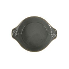 Форма для запекания d 15 см h 3,6 см (L с ручками 18 см) фарфор цвет темно-серый Seasons, Porland