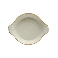 Форма для запекания d 21 см h 5,5 см (L c ручками  27 см) фарфор цвет бежевый Seasons, Porland