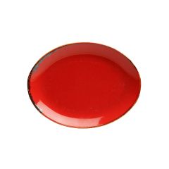 Блюдо овальное 31х24 см фарфор цвет красный Seasons, Porland