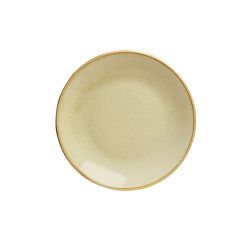 Тарелка 18 см безбортовая фарфор цвет желтый Seasons, Porland