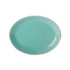 Блюдо овальное 36х27 см фарфор цвет бирюзовый Seasons, Porland