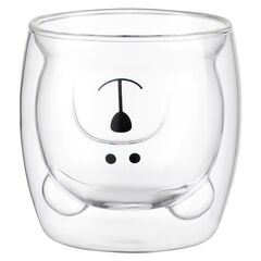 Чашка стеклянная с рисунком медведь, 250 мл, Smart Solutions