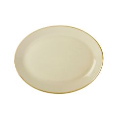 Блюдо овальное 36х27 см фарфор цвет желтый Seasons, Porland