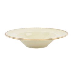 Тарелка глубокая 26 см с полями фарфор цвет желтый Seasons, Porland