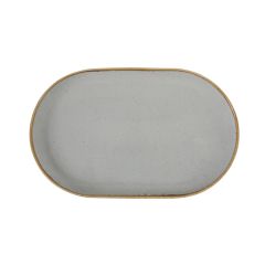 Блюдо овальное 32х20 см фарфор цвет серый Seasons, Porland