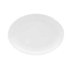 Тарелка овальная без рима 36 CM, Белый                     , Porland