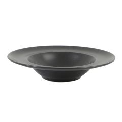 Тарелка глубокая 30 см с полями фарфор цвет черный Seasons, Porland