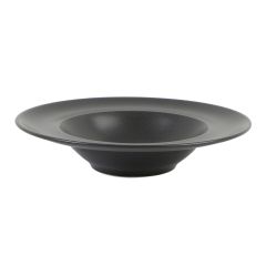 Тарелка глубокая 26 см с полями фарфор цвет черный Seasons, Porland